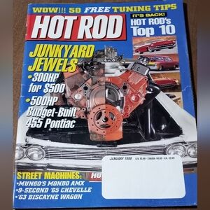 Vintage Hot Rod Magazine January 1999 Junkyard Jewels